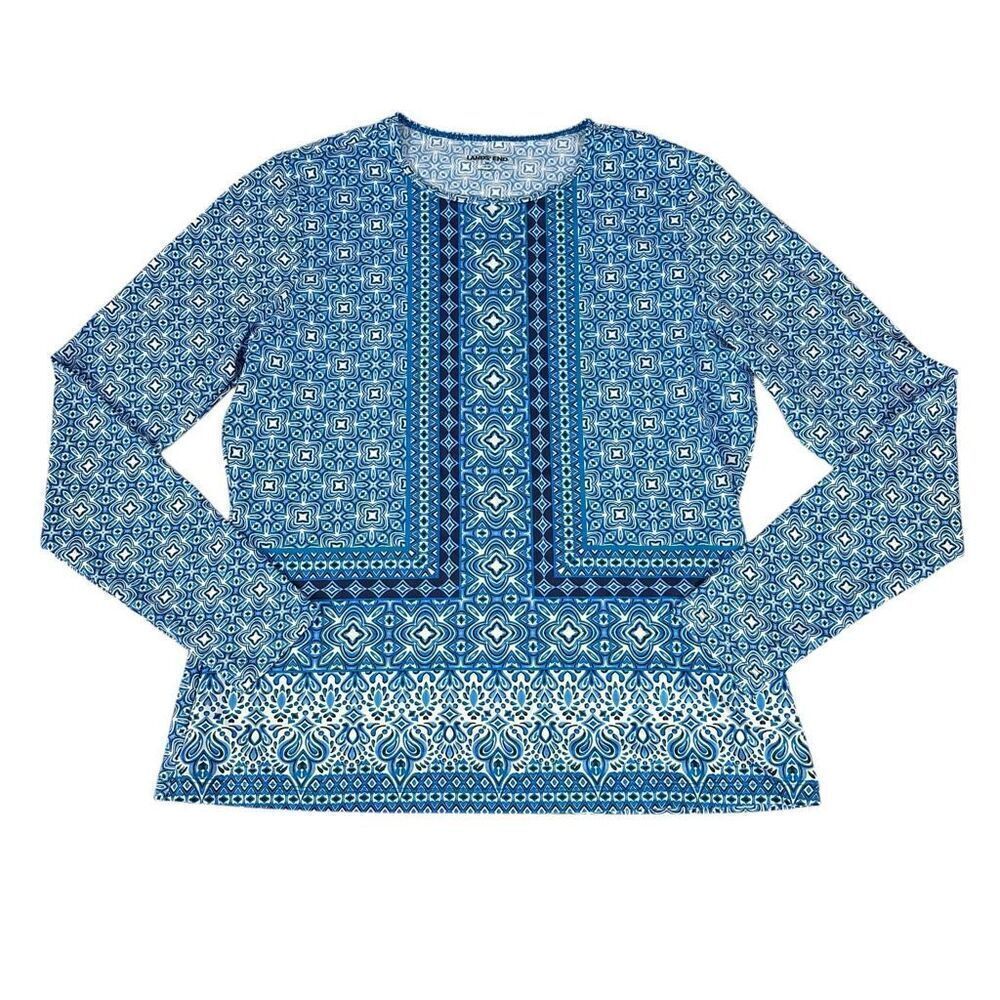 Lands' End Long Sleeve Swim Rash Guard size Medium